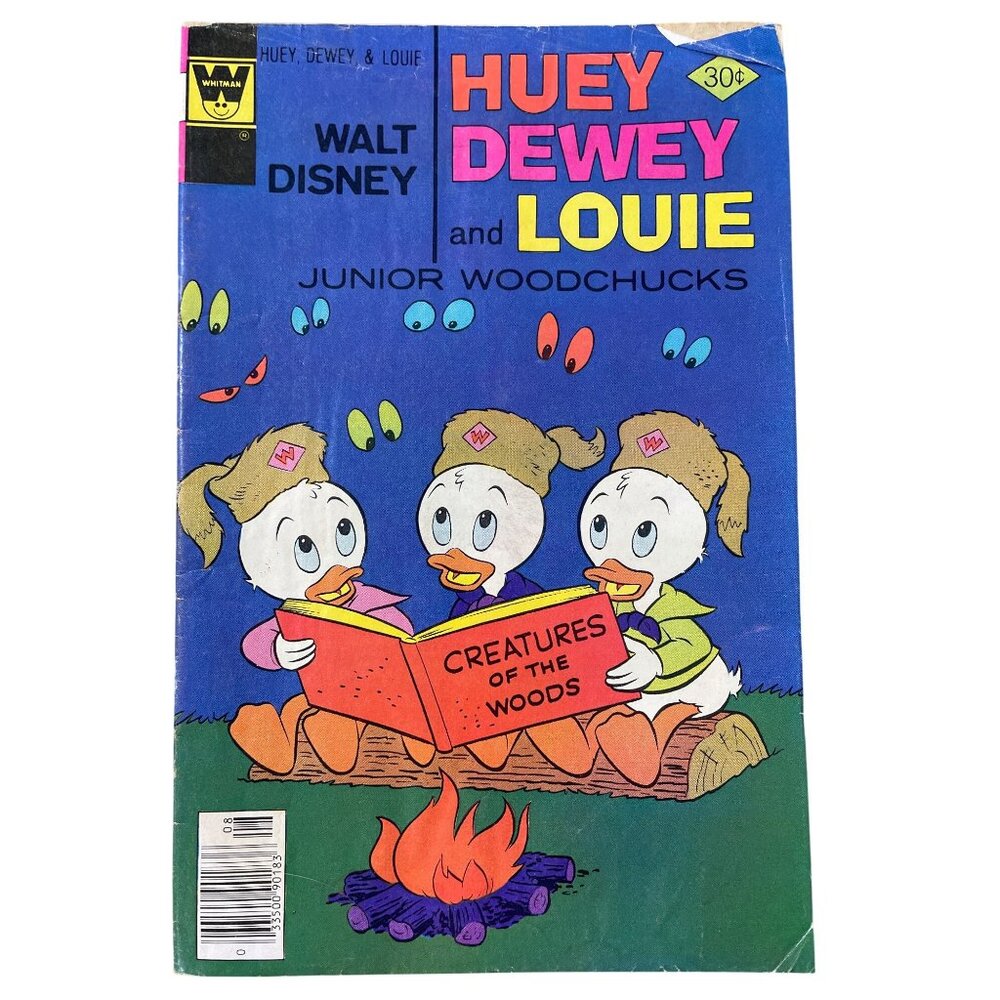 Whitman Walt Disney Huey Dewey & Louie Junior Woodchucks Comic Book 45 Aug 1977